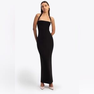 Susamusa Black Halter Maxi Dress